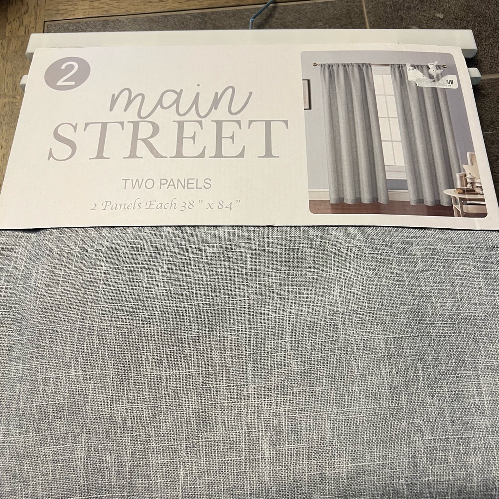 Gray Curtains - Two Panels